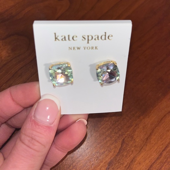 kate spade small square studs - Picture 3 of 4